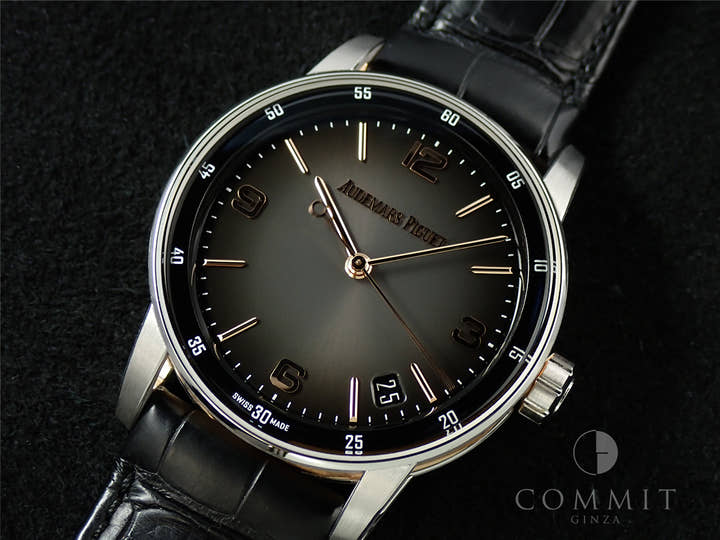 オーデマピゲ CODE 11.59 バイ オーデマ ピゲ Ref.15210CR.OO.A002CR.01 ホワイトゴールド/ピンクゴールド グレーラッカー文字盤