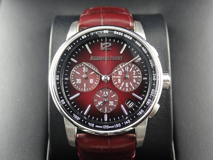 オーデマピゲ CODE 11.59 バイ オーデマ ピゲ クロノグラフ Ref.26393BC.OO.A068CR.01 ホワイトゴールド バーガンディ文字盤