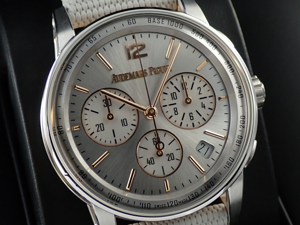 Audemars Piguet CODE 11.59 by Audemars Piguet Chronograph Ref.26393CR.OO.A009CR.01 WG/PG Silver Dial