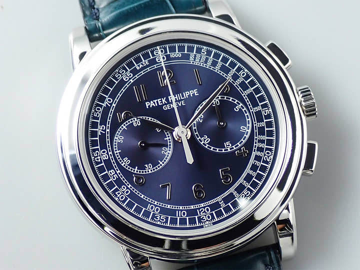 パテックフィリップ コンプリケーション クロノグラフ Ref.5070P-001 プラチナ ブルー文字盤