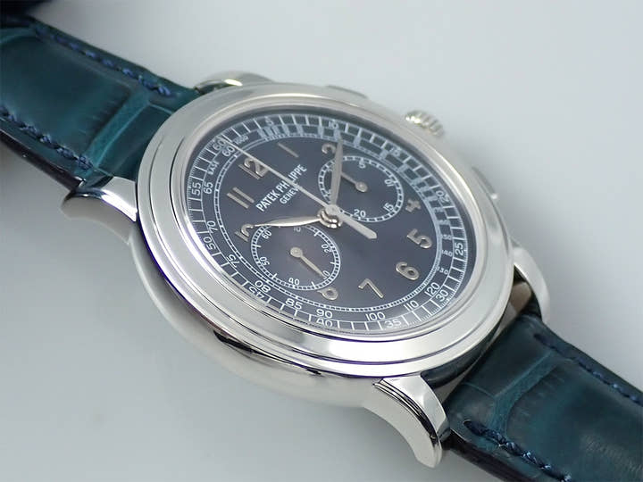 パテックフィリップ コンプリケーション クロノグラフ Ref.5070P-001 プラチナ ブルー文字盤