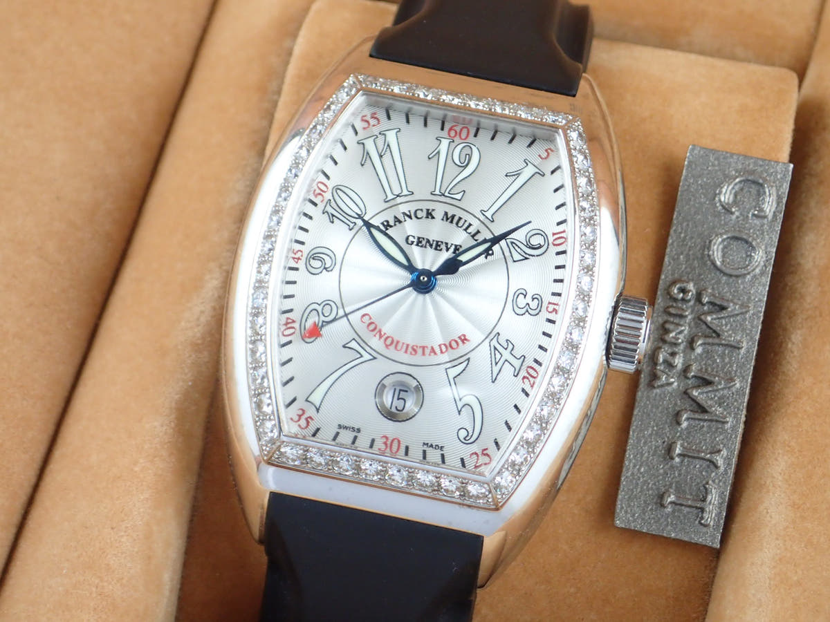 フランクミュラー コンキスタドール Ref.8005SCD1R シルバー文字盤 中古 conquista