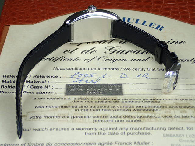 フランクミュラー コンキスタドール Ref.8005LD1R ブラック文字盤 中古 conquista-2