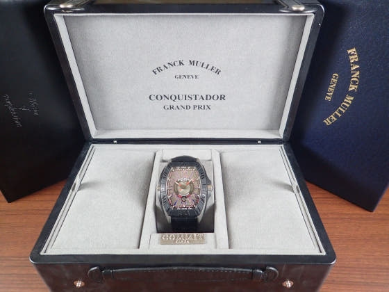 フランクミュラー コンキスタドール Ref.9900SCGP ブラック文字盤 中古 conquistador