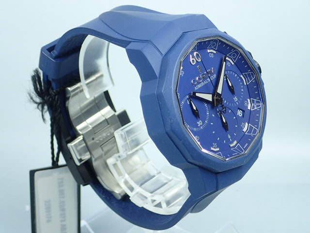 コルム アドミラルズカップ Ref.753.807.02/F373AB21 ブルー文字盤 美品 corum