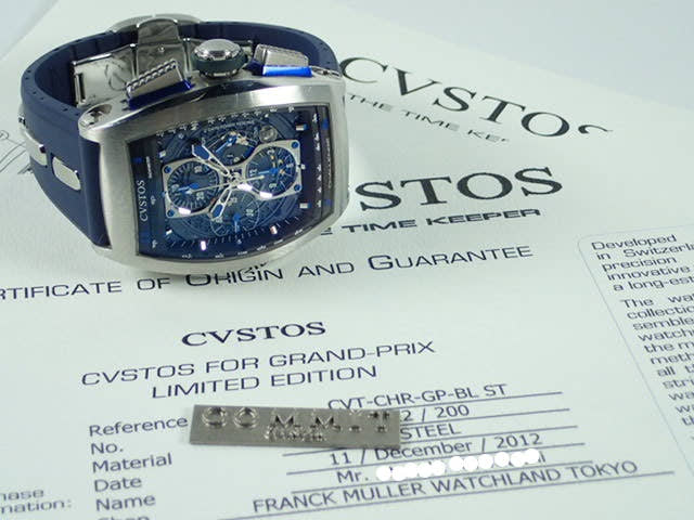 クストス チャレンジ Ref.CHR-GP-BLST ブラック文字盤 中古 cvstos
