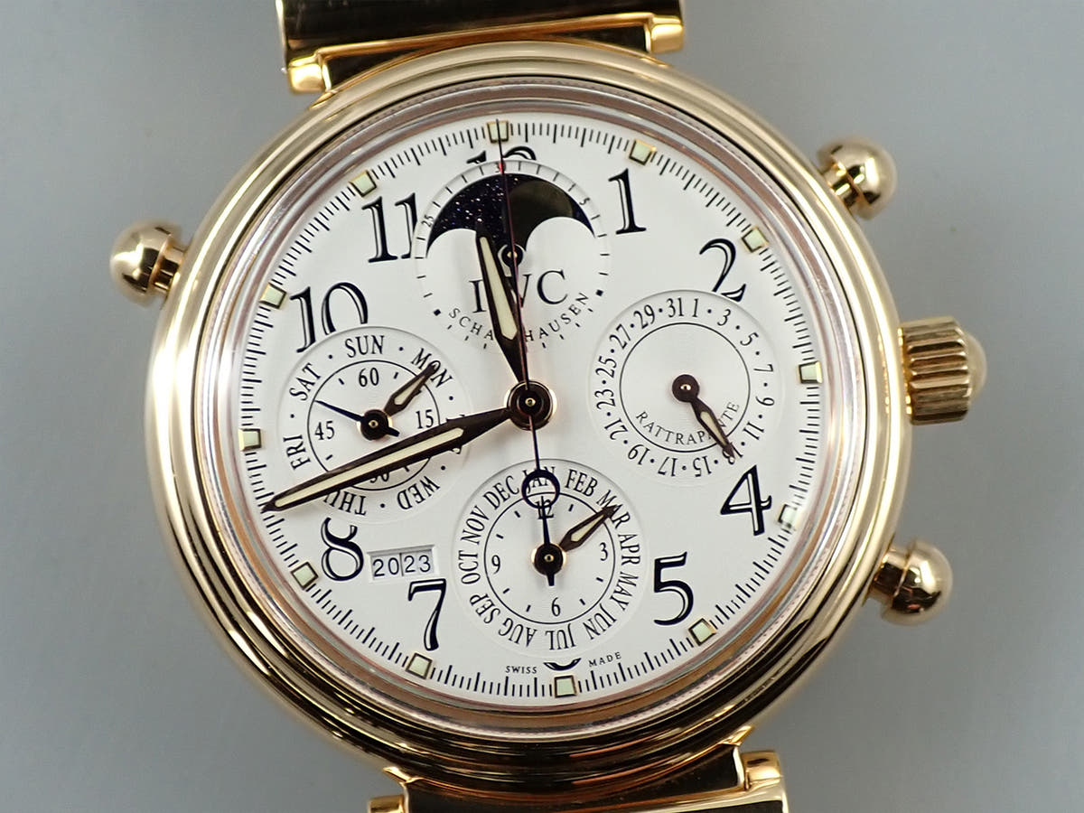 IWC ダ ヴィンチ パーペチュアルカレンダー クロノグラフ ラトラパンテ Ref.3754-003 ホワイト文字盤 中古 KF552710