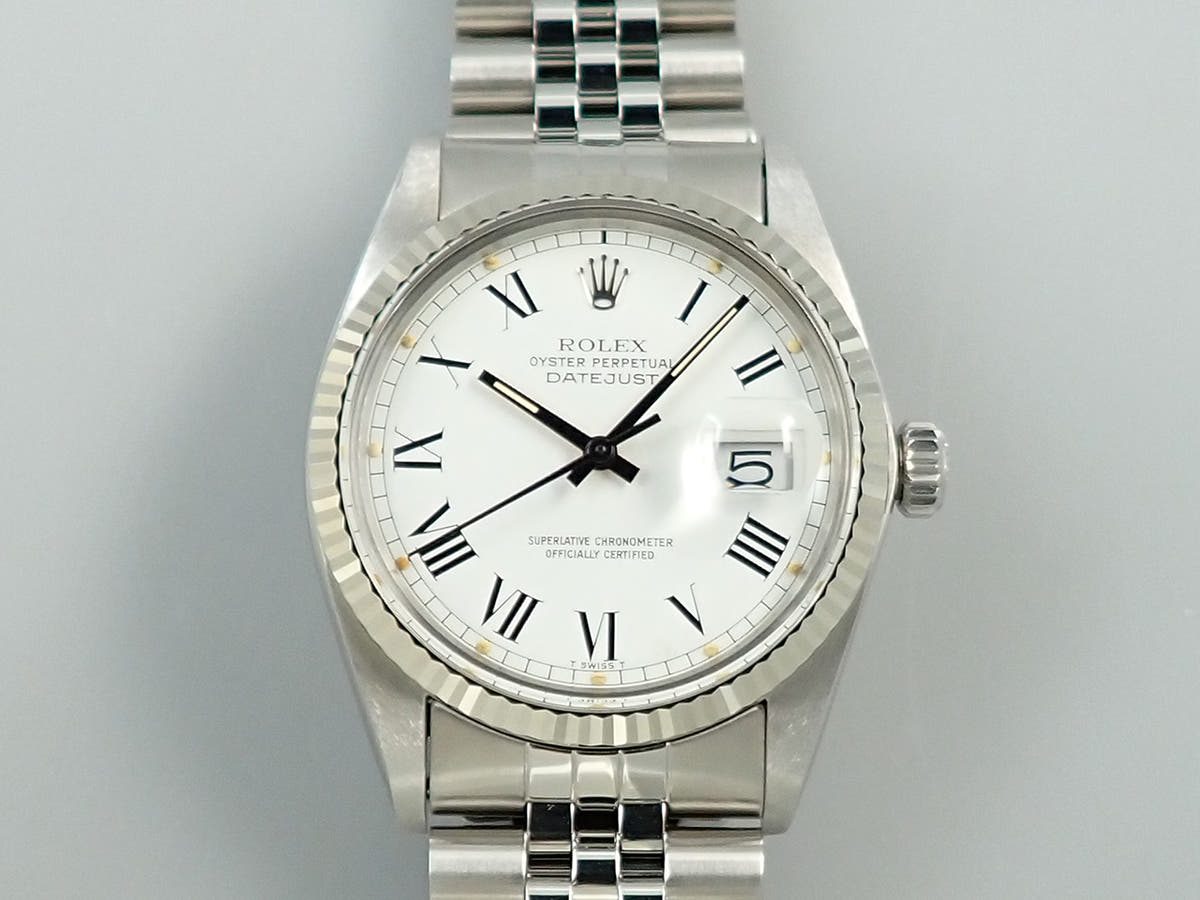 ロレックス デイトジャスト Ref.16014 ホワイト文字盤 美品 65W48P91