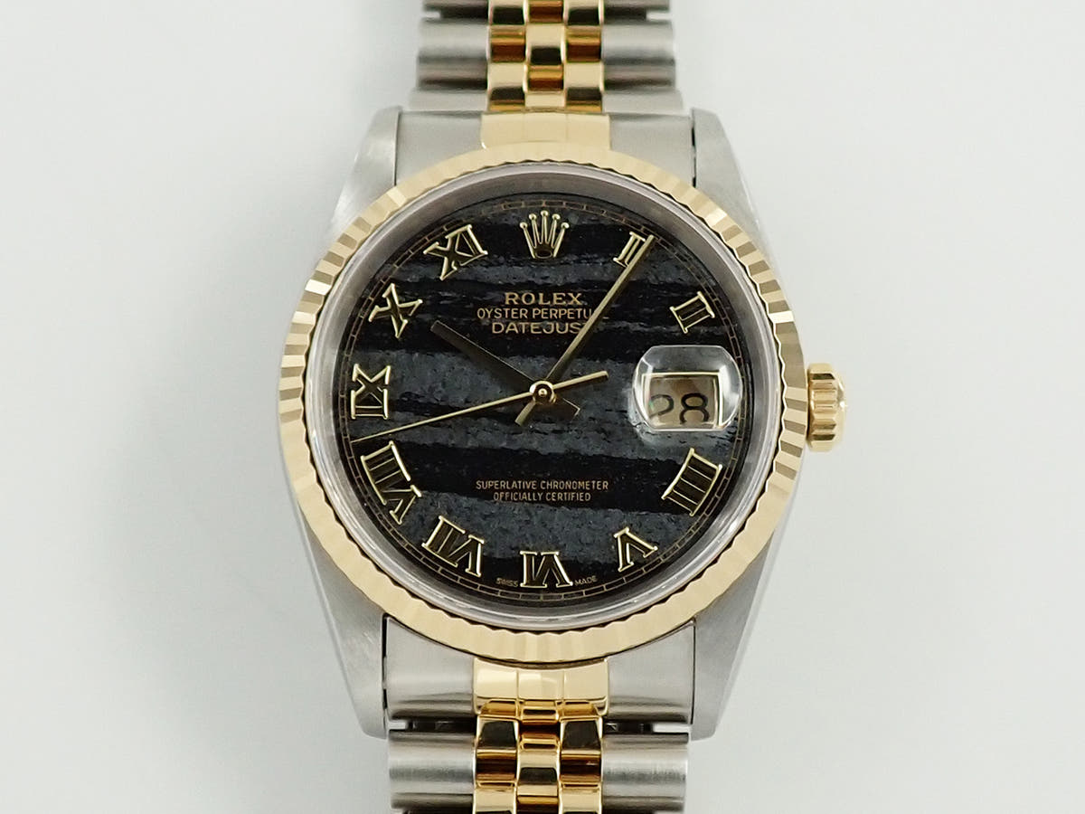 ロレックス デイトジャスト36 Ref.16233 SS/YG フェライト文字盤 美品 CKA84CKJ