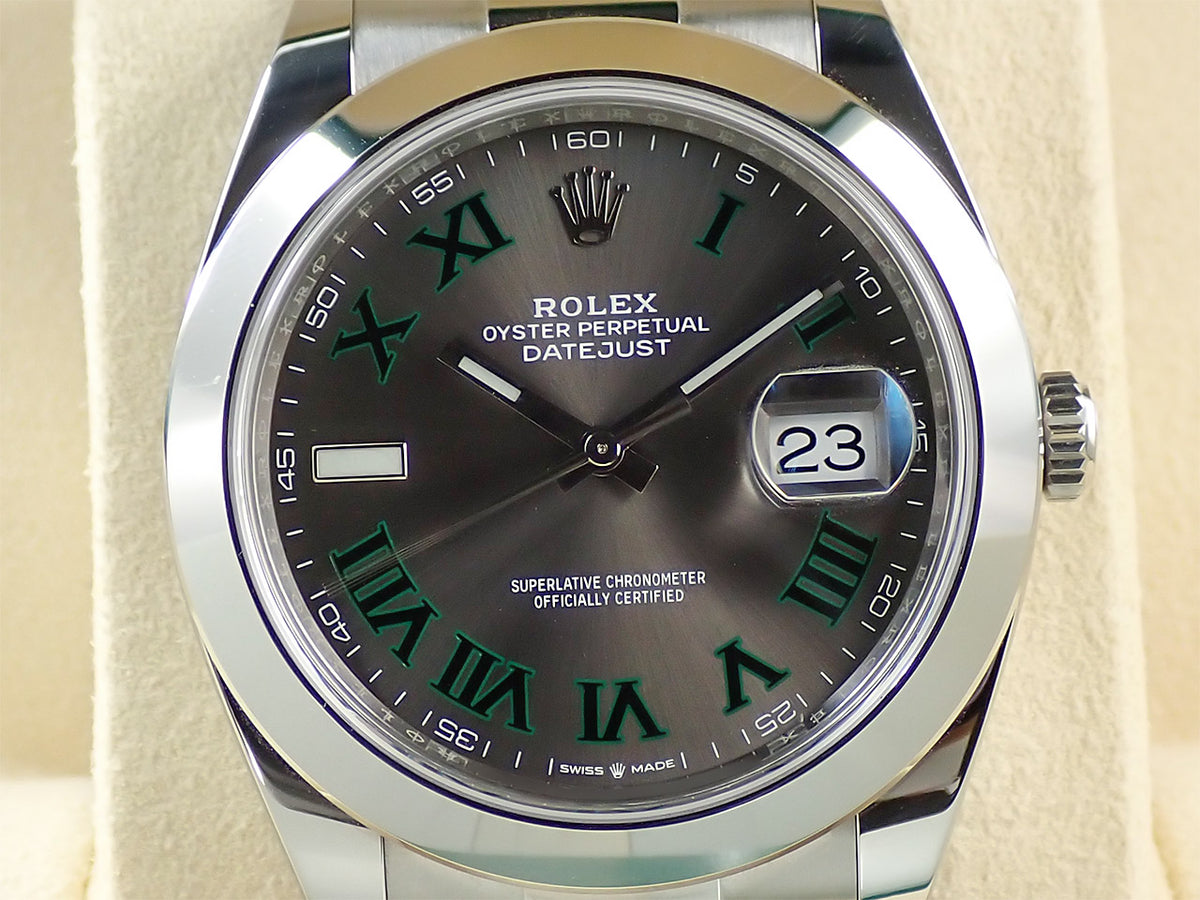 ロレックス デイトジャスト41 Ref.126300 スレートローマン文字盤 中古 VYZM4340