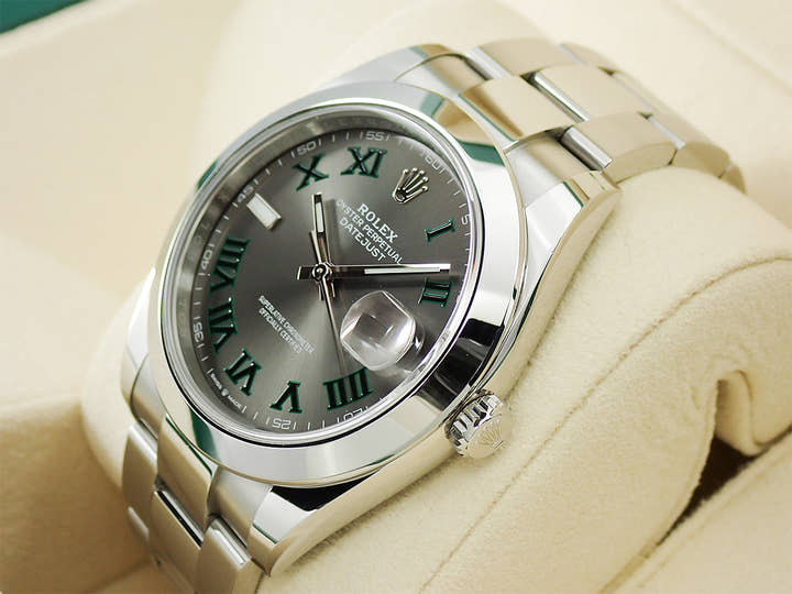 ロレックス デイトジャスト41 Ref.126300 ステンレススチール スレートローマン文字盤 オイスターブレスレット