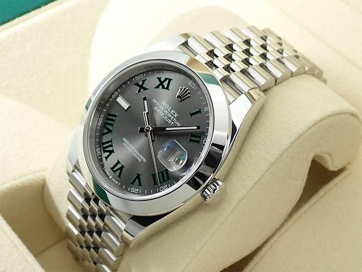 ロレックス デイトジャスト41 Ref.126300 ステンレススチール スレートローマン文字盤 ジュビリーブレスレット 美品 39A8ZJTL