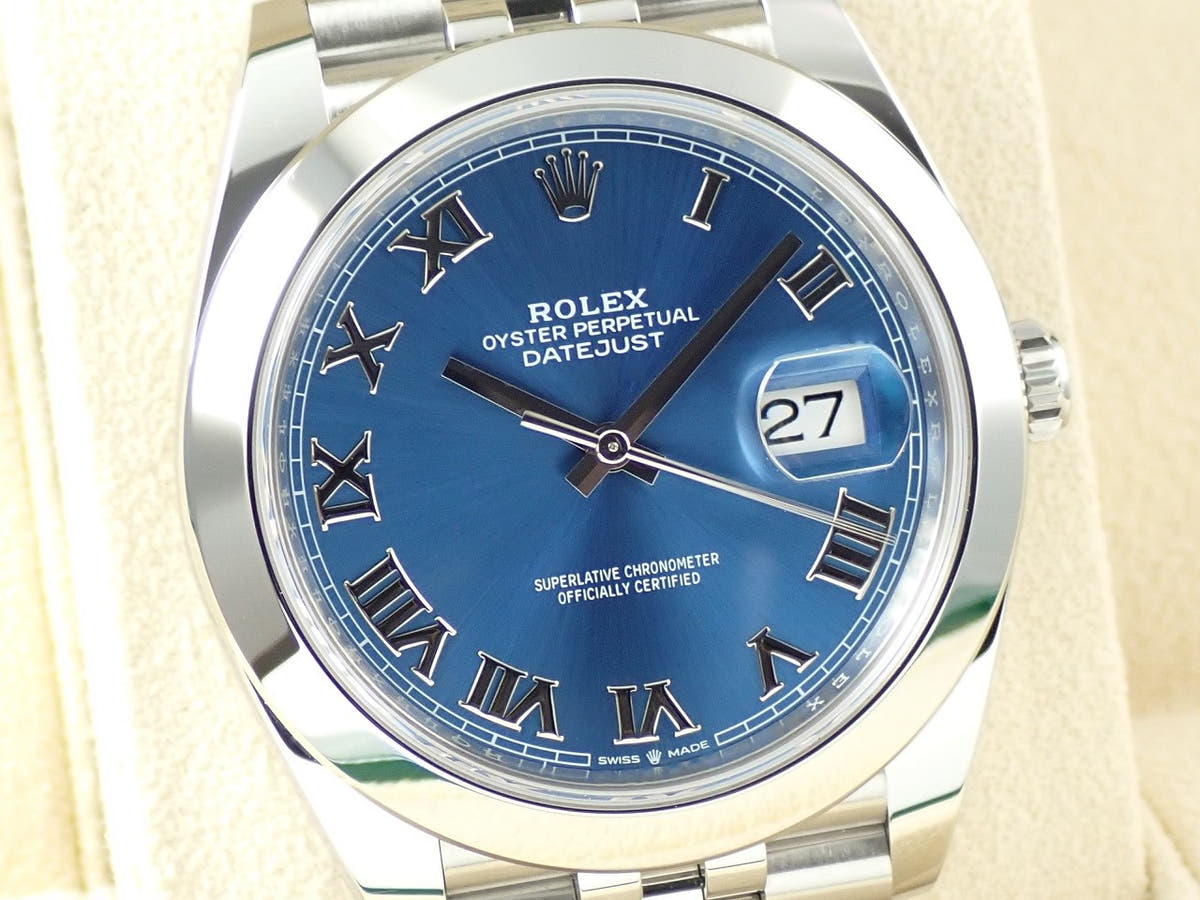 ロレックス デイトジャスト41 Ref.126300 アズーロブルー文字盤 美品 9TY2U9JH