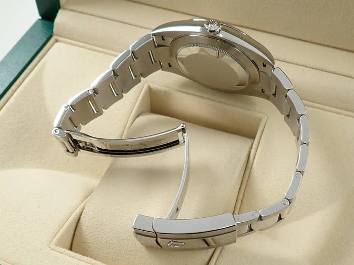 ロレックス デイトジャスト41 Ref.126300 ステンレススチール スレートローマン文字盤 オイスターブレスレット