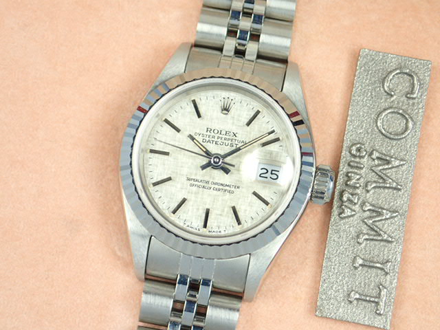 Rolex Datejust Silver Mosaic Dial Ladies