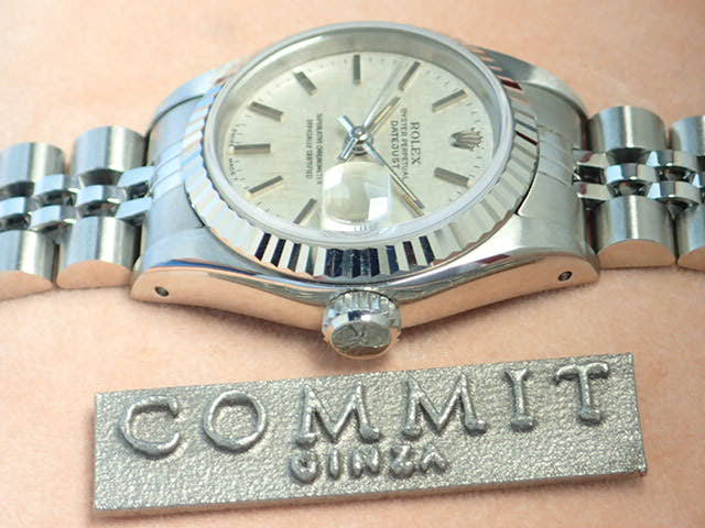 ロレックス デイトジャスト Ref.69174 シルバーモザイク文字盤 中古 datejust-100 ジュビリーブレスレット