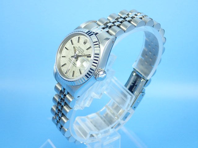 Rolex Datejust Silver Mosaic Dial Ladies