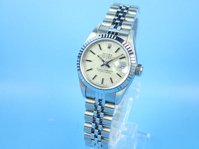 Rolex Datejust Silver Mosaic Dial Ladies