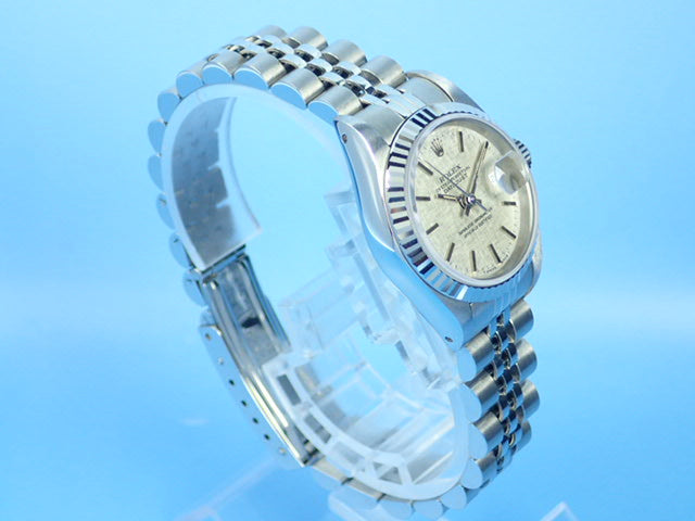 Rolex Datejust Silver Mosaic Dial Ladies