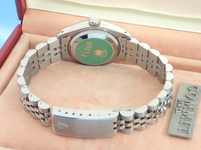 Rolex Datejust Silver Mosaic Dial Ladies