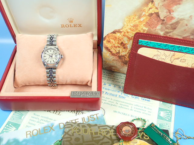 Rolex Datejust Silver Mosaic Dial Ladies