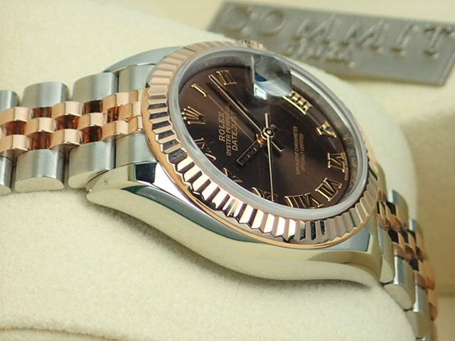 Rolex Datejust Chocolate Roman Ladies