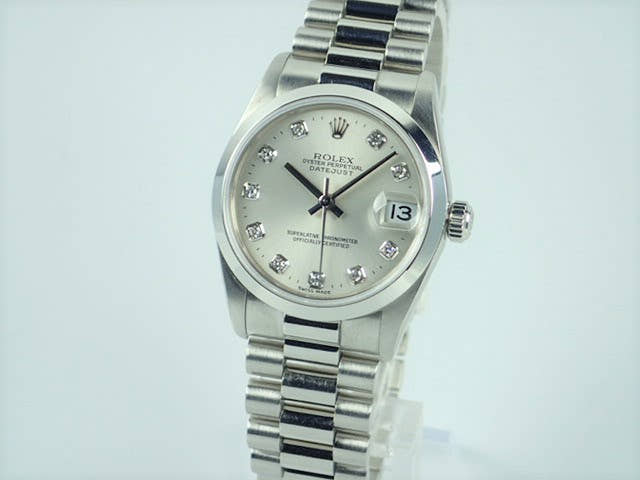ロレックス デイトジャスト Ref.78246 シルバー10ダイヤ文字盤 中古 datejust-104