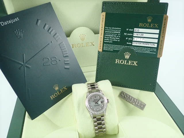 ロレックス デイトジャスト Ref.179159NG ホワイトシェル文字盤 中古 datejust-106 プレジデントブレスレット