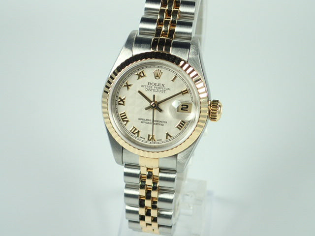 Rolex Datejust Pyramid Roman Ladies