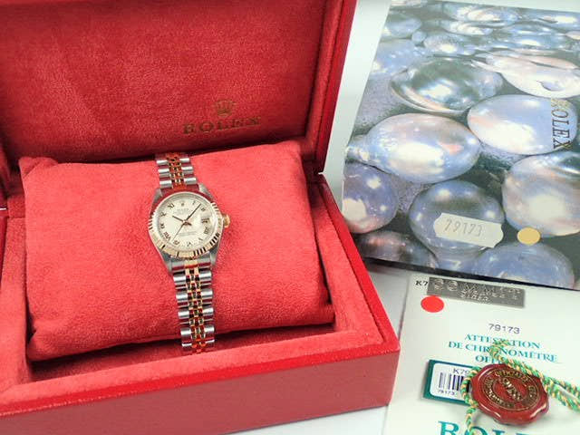ロレックス デイトジャスト Ref.79173 ピラミッドローマン文字盤 中古 datejust-109 ジュビリーブレスレット