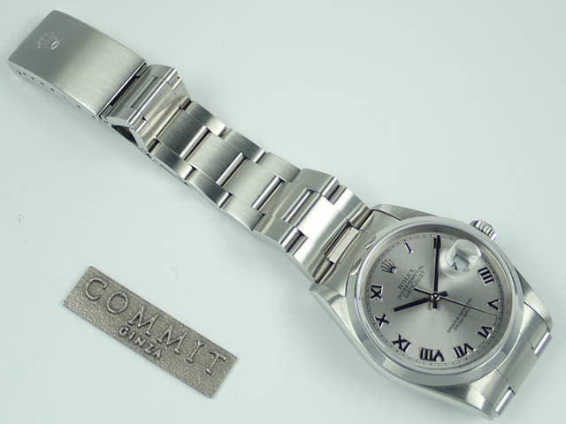 ロレックス デイトジャスト Ref.16200 シルバーローマンインデックス文字盤 中古 datejust-111