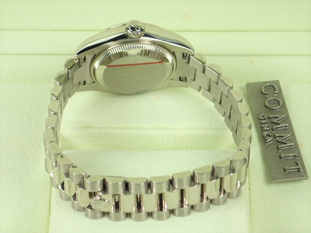 Rolex Datejust Silver 10P Diamond Dial Ladies