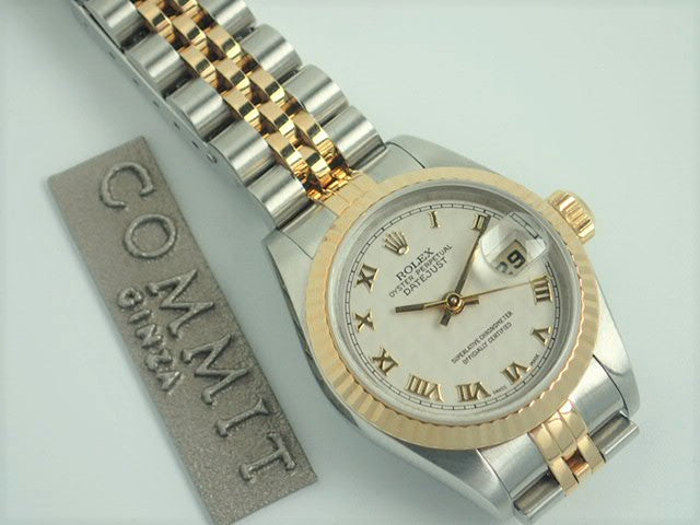 Rolex Datejust Pyramid Roman Ladies