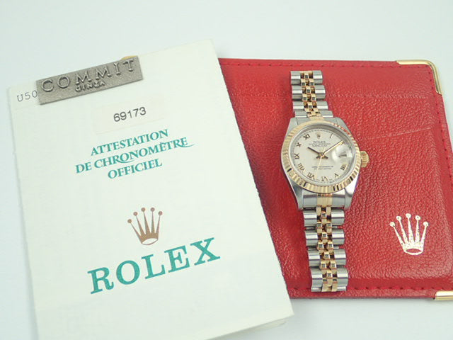 Rolex Datejust Pyramid Roman Ladies