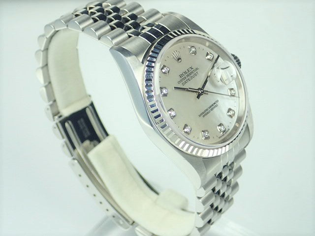 Rolex Datejust White Shell 10P Diamond Y Series