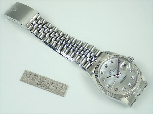 Rolex Datejust White Shell 10P Diamond Y Series