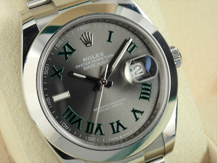 ロレックス デイトジャスト Ref.126300 スレートグレーローマン文字盤 中古 datejust-123