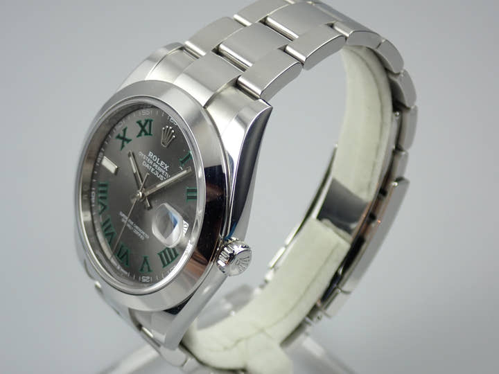 ロレックス デイトジャスト Ref.126300 スレートグレーローマン文字盤 中古 datejust-123