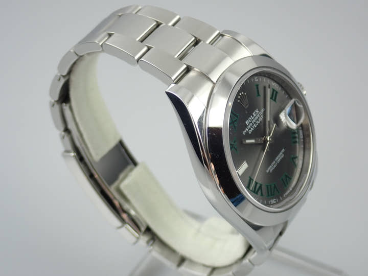 ロレックス デイトジャスト Ref.126300 スレートグレーローマン文字盤 中古 datejust-123