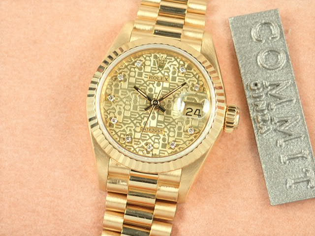 ロレックス デイトジャスト Ref.69178G コンピューター文字盤 中古 datejust-125 プレジデントブレスレット
