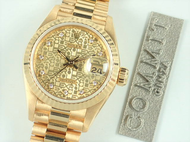 Rolex Datejust Computer 10P Diamond Ladies 18KYG