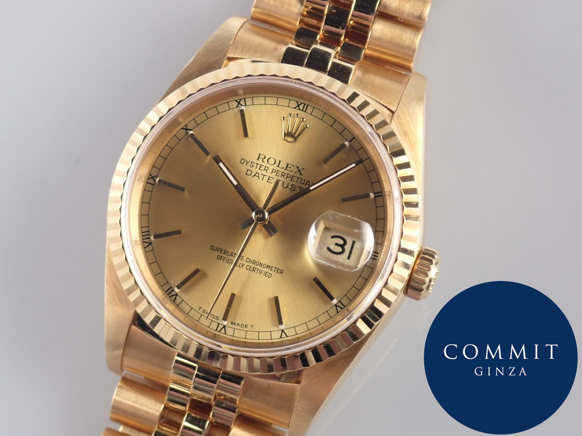 ロレックス デイトジャスト Ref.16238 シャンパン文字盤 中古 datejust-129
