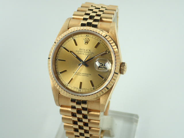 ロレックス デイトジャスト Ref.16238 シャンパン文字盤 中古 datejust-129