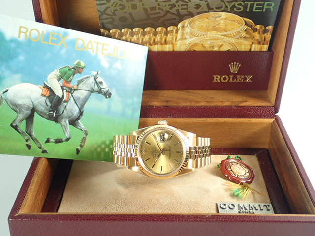ロレックス デイトジャスト Ref.16238 シャンパン文字盤 中古 datejust-129 ジュビリーブレスレット