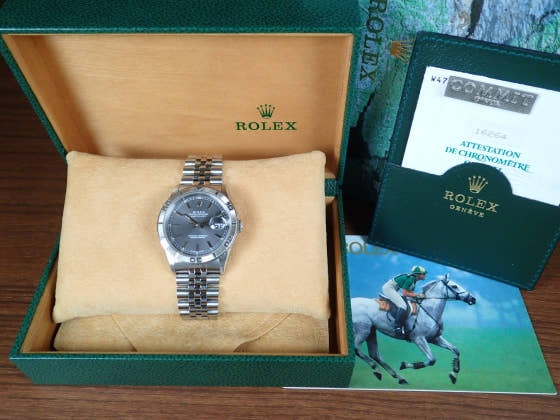 ロレックス デイトジャスト Ref.16264 グレー文字盤 中古 datejust-12 ジュビリーブレスレット