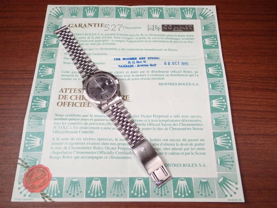 ロレックス デイトジャスト Ref.16264 グレー文字盤 中古 datejust-12 ジュビリーブレスレット