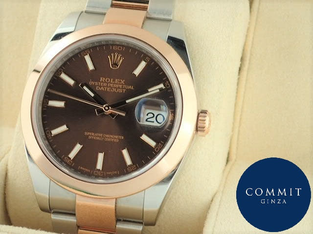ロレックス デイトジャスト Ref.126301 チョコレート文字盤 中古 datejust-130
