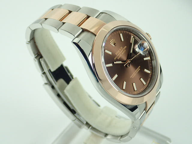 ロレックス デイトジャスト Ref.126301 チョコレート文字盤 中古 datejust-130
