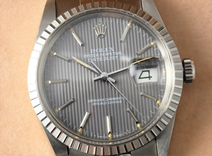ロレックス デイトジャスト Ref.16030 グレータペストリー文字盤 中古 datejust-131