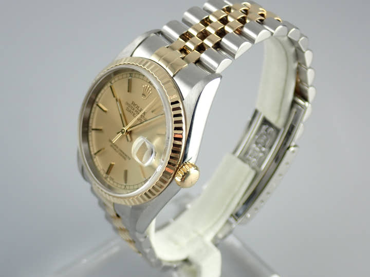 ロレックス デイトジャスト Ref.16233 シャンパン文字盤 中古 datejust-133 ジュビリーブレスレット